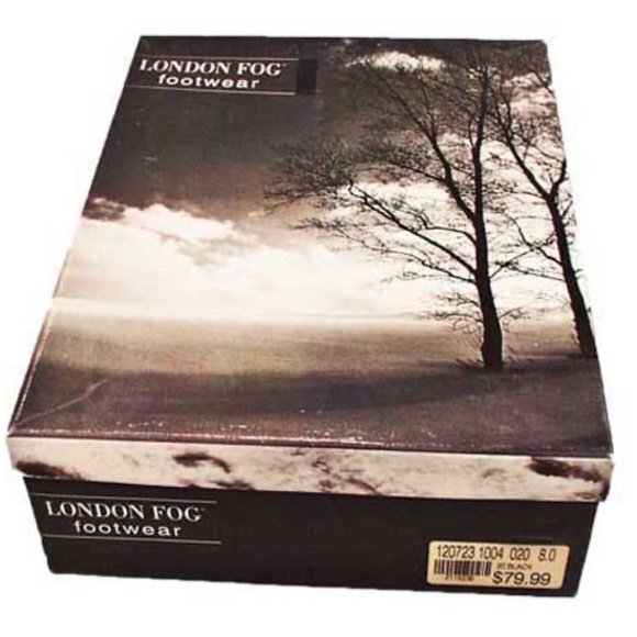 BOOTS LONDON FOG PATENT KNEE HIGH BOOTS, TAGS ON, Sz 8B, BLACK, HEEL 2 ¼ inches, - Picture 4 of 8